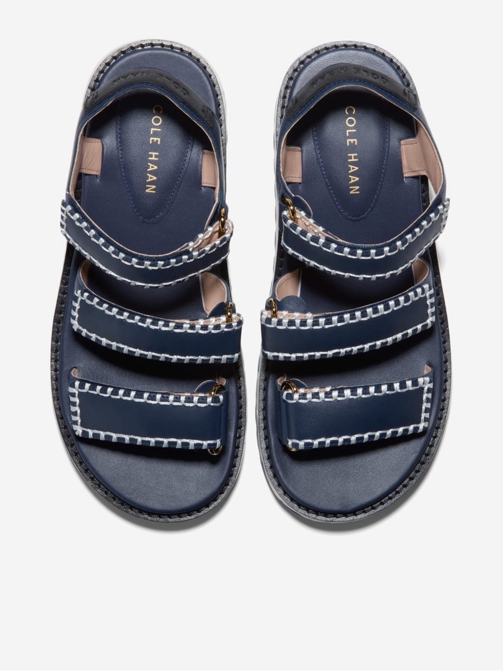 Cole Haan Grandpro Daylin Wedge Triple Strap Sandals - Picture 12 of 12